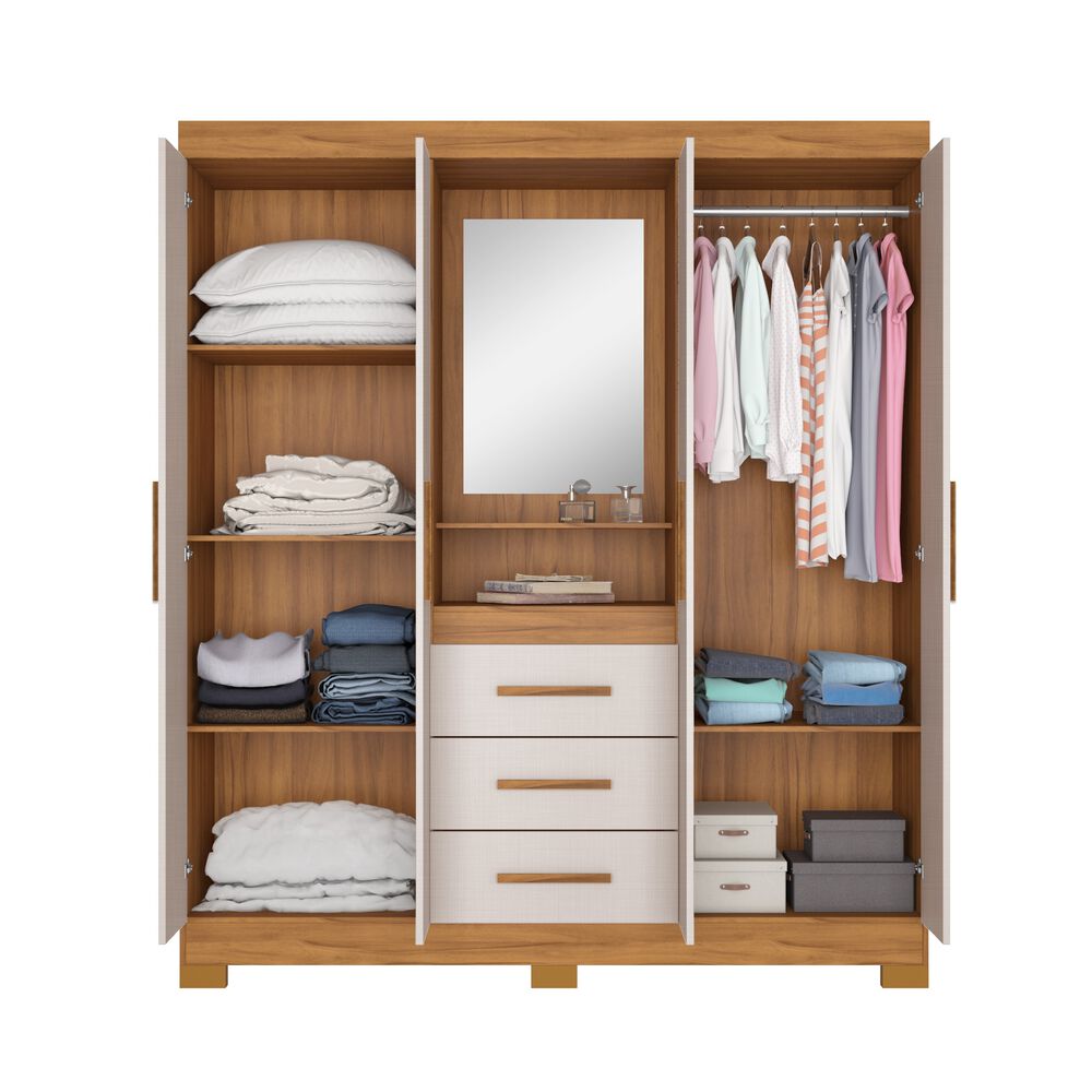 Clóset Casaideal Capelina / 4 Puertas / 3 Cajones image number 2.0